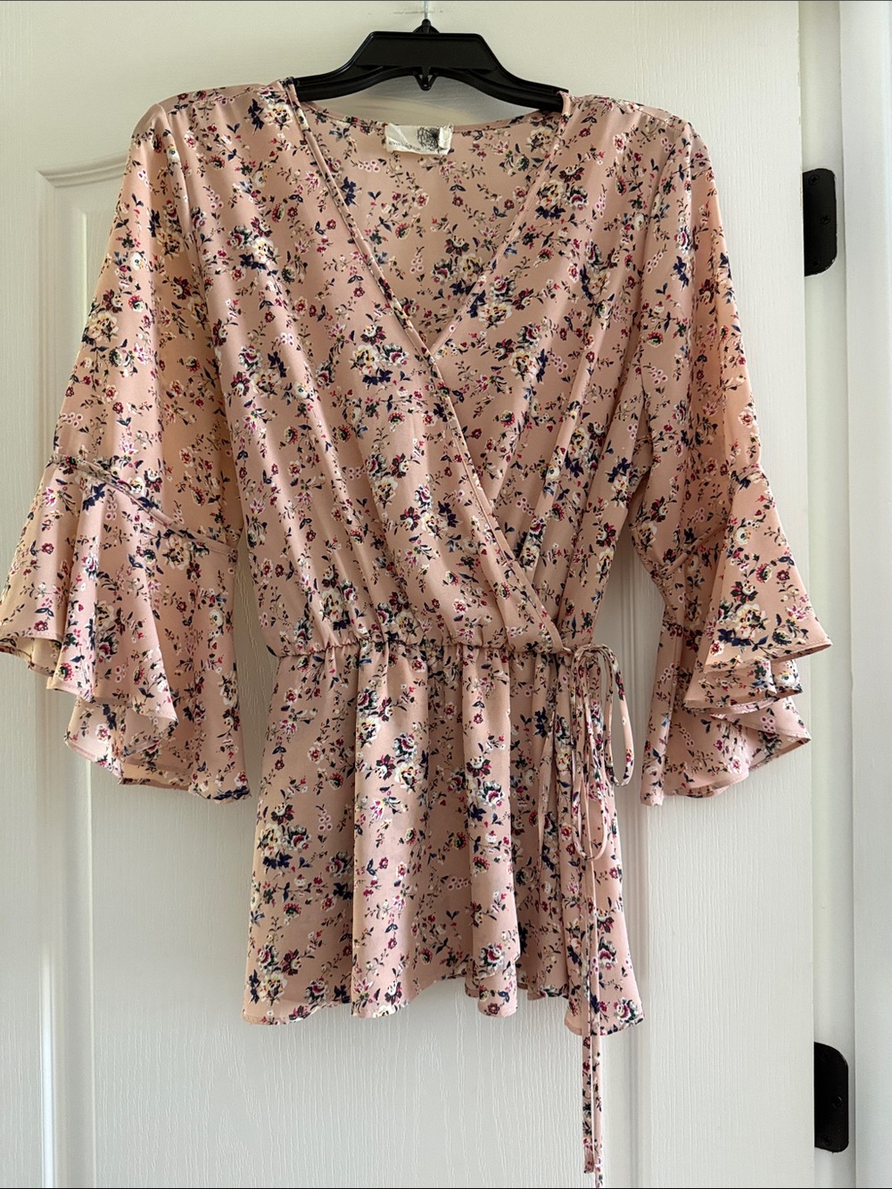 everleigh Blush Pink Floral Blouse